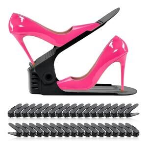 Shoe Slots Organizer 36 Pack,Black